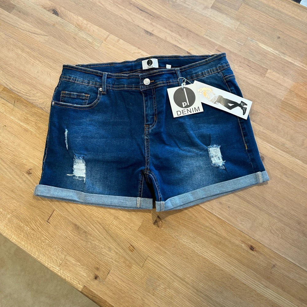 PI Denim Maternity short